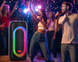 Акумуляторна Bluetooth колонка акустична система  / Колонка портативна зі світлодіодним підсвітленням + 2 бездротових мікрофона ZXX9098 фото 5